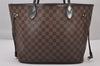Authentic Louis Vuitton Damier Neverfull MM Shoulder Tote Bag N41358 LV 4649I