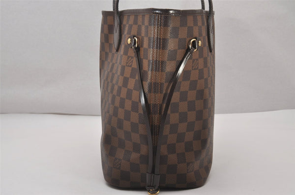Authentic Louis Vuitton Damier Neverfull MM Shoulder Tote Bag N41358 LV 4649I