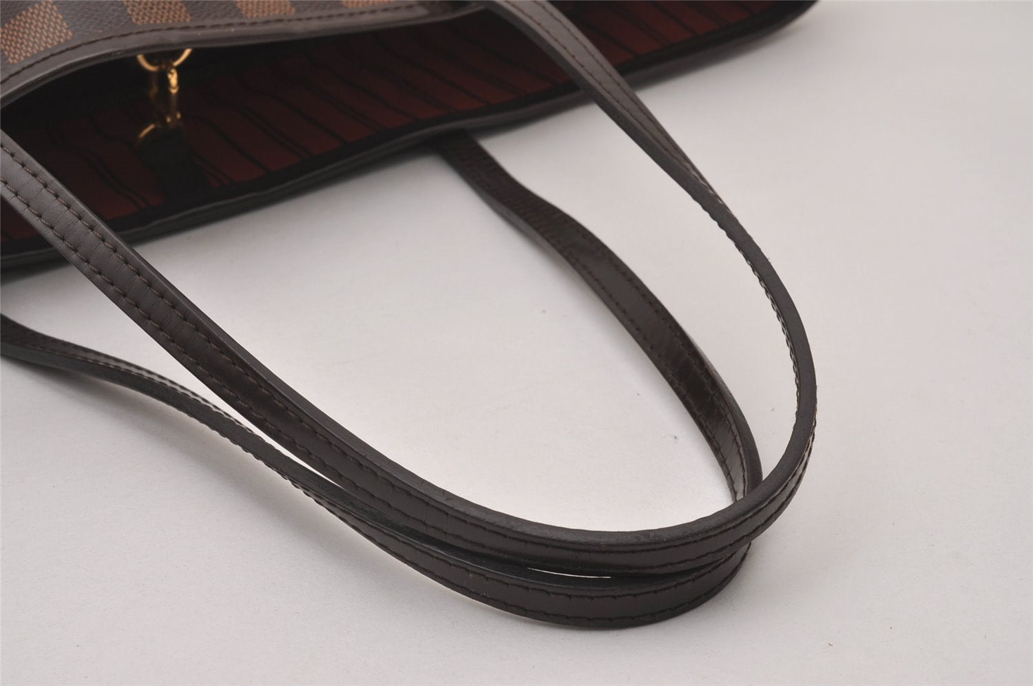 Authentic Louis Vuitton Damier Neverfull MM Shoulder Tote Bag N41358 LV 4649I