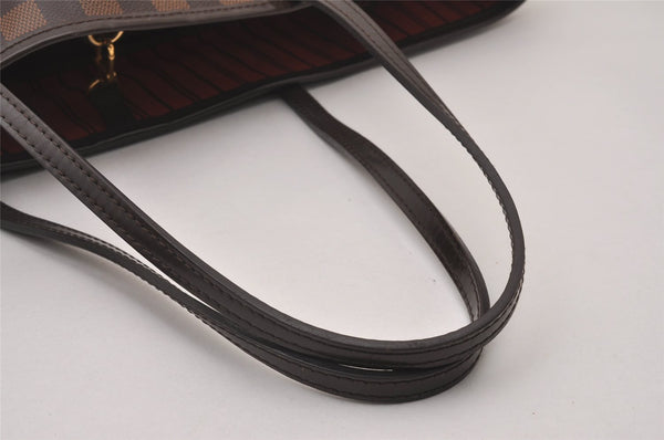 Authentic Louis Vuitton Damier Neverfull MM Shoulder Tote Bag N41358 LV 4649I