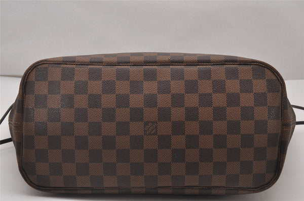 Authentic Louis Vuitton Damier Neverfull MM Shoulder Tote Bag N41358 LV 4649I