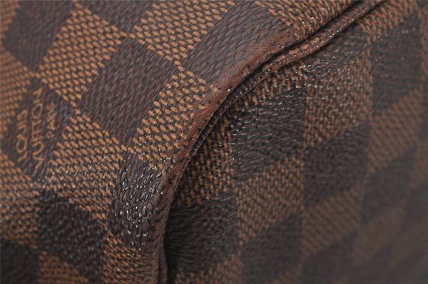 Authentic Louis Vuitton Damier Neverfull MM Shoulder Tote Bag N41358 LV 4649I
