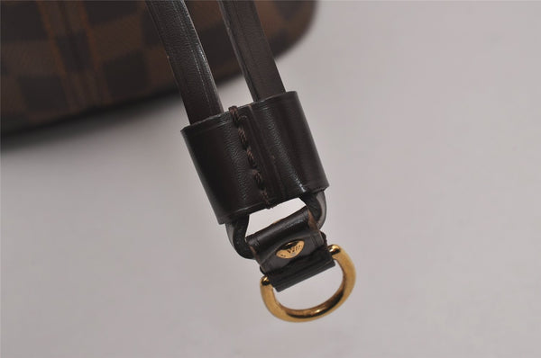 Authentic Louis Vuitton Damier Neverfull MM Shoulder Tote Bag N41358 LV 4649I