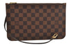 Authentic Louis Vuitton Damier Neverfull Pouch Purse Clutch Bag LV 4670I