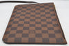 Authentic Louis Vuitton Damier Neverfull Pouch Purse Clutch Bag LV 4670I