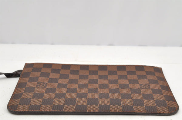 Authentic Louis Vuitton Damier Neverfull Pouch Purse Clutch Bag LV 4670I