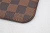Authentic Louis Vuitton Damier Neverfull Pouch Purse Clutch Bag LV 4670I