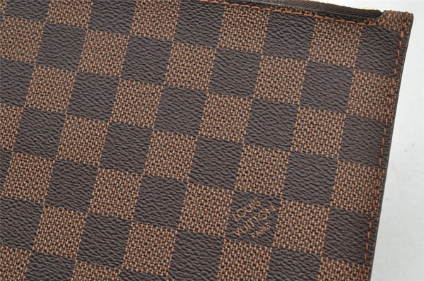 Authentic Louis Vuitton Damier Neverfull Pouch Purse Clutch Bag LV 4670I