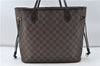 Authentic Louis Vuitton Damier Neverfull MM Tote Bag N51105 LV 4704D