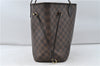 Authentic Louis Vuitton Damier Neverfull MM Tote Bag N51105 LV 4704D