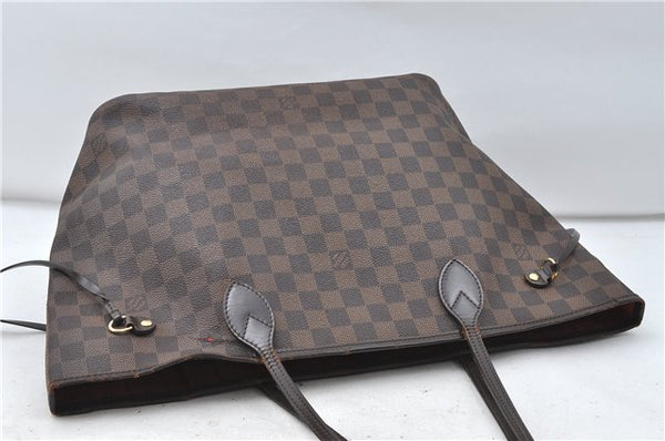 Authentic Louis Vuitton Damier Neverfull MM Tote Bag N51105 LV 4704D