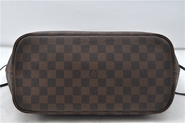 Authentic Louis Vuitton Damier Neverfull MM Tote Bag N51105 LV 4704D