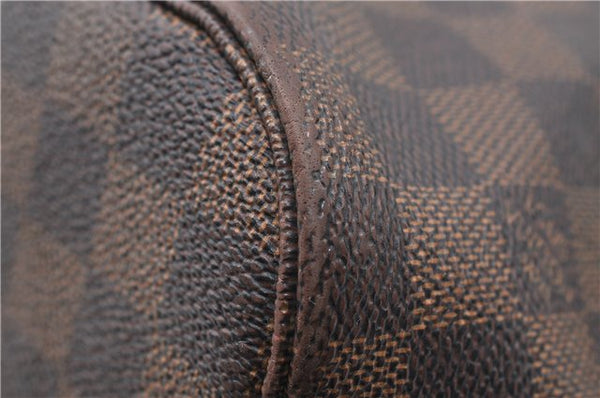 Authentic Louis Vuitton Damier Neverfull MM Tote Bag N51105 LV 4704D