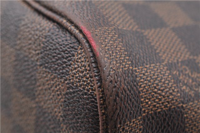 Authentic Louis Vuitton Damier Neverfull MM Tote Bag N51105 LV 4704D