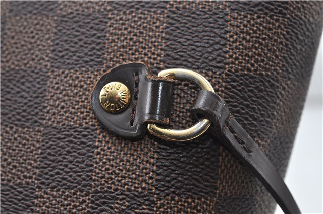 Authentic Louis Vuitton Damier Neverfull MM Tote Bag N51105 LV 4704D