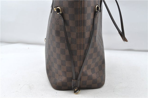 Authentic Louis Vuitton Damier Neverfull MM Tote Bag N51105 LV 4704D