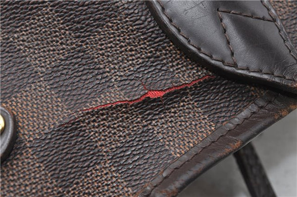 Authentic Louis Vuitton Damier Neverfull MM Tote Bag N51105 LV 4704D