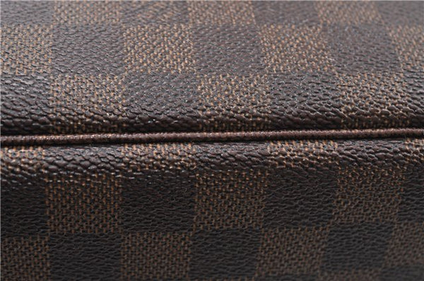 Authentic Louis Vuitton Damier Neverfull MM Tote Bag N51105 LV 4704D