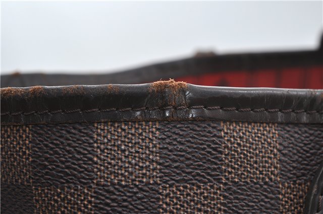 Authentic Louis Vuitton Damier Neverfull MM Tote Bag N51105 LV 4704D