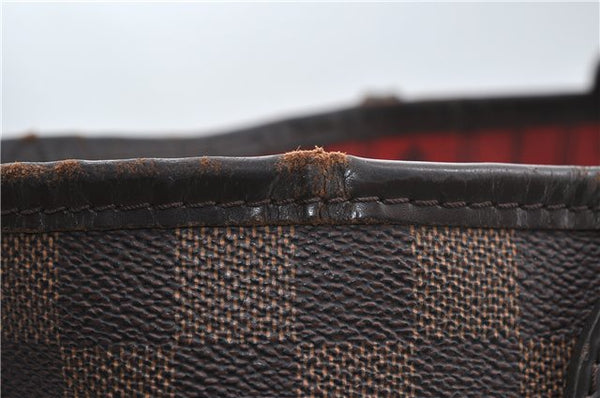 Authentic Louis Vuitton Damier Neverfull MM Tote Bag N51105 LV 4704D