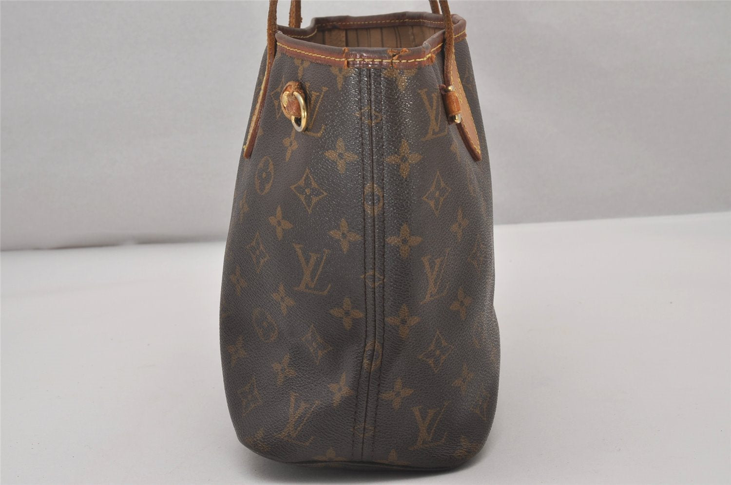 Authentic Louis Vuitton Monogram Neverfull PM Tote Bag M40155 LV Junk 4721I
