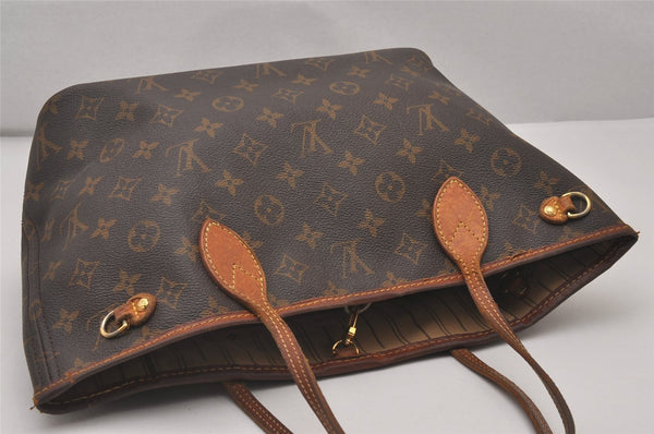 Authentic Louis Vuitton Monogram Neverfull PM Tote Bag M40155 LV Junk 4721I