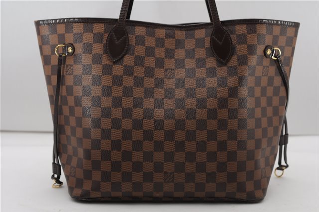 Authentic Louis Vuitton Damier Neverfull MM Shoulder Tote Bag N51105 LV 4771F