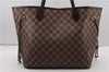 Authentic Louis Vuitton Damier Neverfull MM Shoulder Tote Bag N51105 LV 4771F