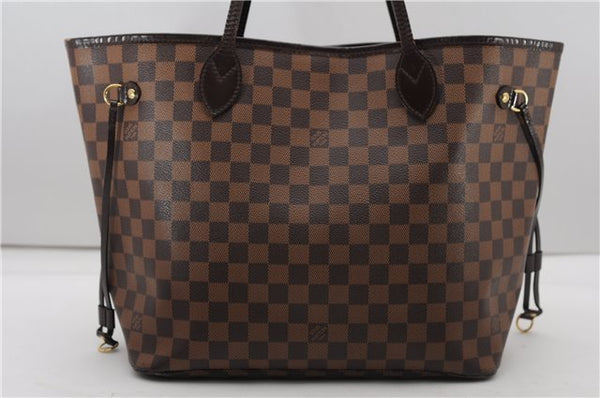 Authentic Louis Vuitton Damier Neverfull MM Shoulder Tote Bag N51105 LV 4771F