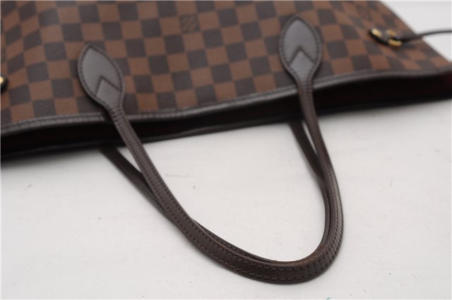 Authentic Louis Vuitton Damier Neverfull MM Shoulder Tote Bag N51105 LV 4771F