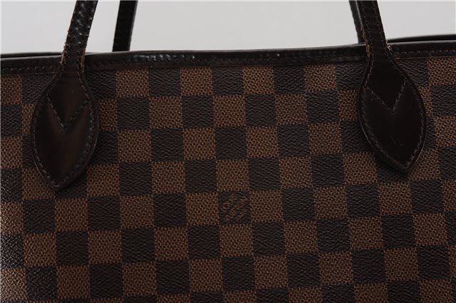 Authentic Louis Vuitton Damier Neverfull MM Shoulder Tote Bag N51105 LV 4771F