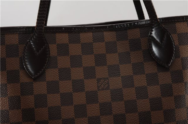 Authentic Louis Vuitton Damier Neverfull MM Shoulder Tote Bag N51105 LV 4771F