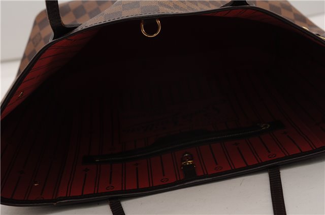 Authentic Louis Vuitton Damier Neverfull MM Shoulder Tote Bag N51105 LV 4771F