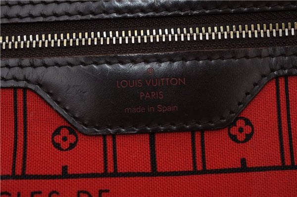 Authentic Louis Vuitton Damier Neverfull MM Shoulder Tote Bag N51105 LV 4771F