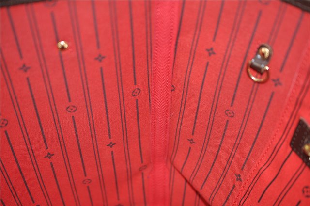 Authentic Louis Vuitton Damier Neverfull MM Shoulder Tote Bag N51105 LV 4771F