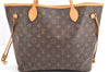Authentic Louis Vuitton Monogram Neverfull MM Shoulder Tote Bag M40156 LV 4893F