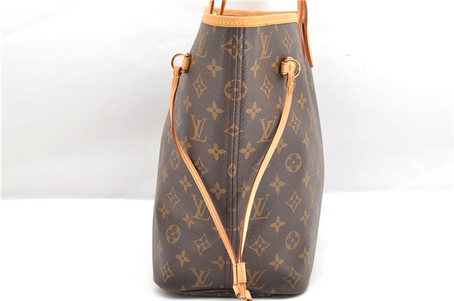Authentic Louis Vuitton Monogram Neverfull MM Shoulder Tote Bag M40156 LV 4893F