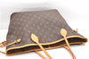 Authentic Louis Vuitton Monogram Neverfull MM Shoulder Tote Bag M40156 LV 4893F