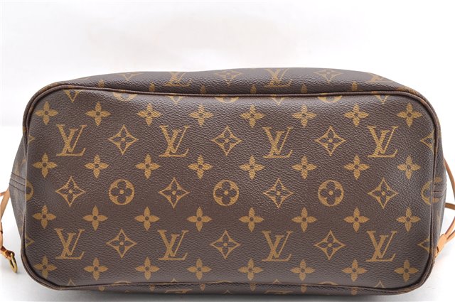 Authentic Louis Vuitton Monogram Neverfull MM Shoulder Tote Bag M40156 LV 4893F