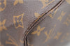 Authentic Louis Vuitton Monogram Neverfull MM Shoulder Tote Bag M40156 LV 4893F