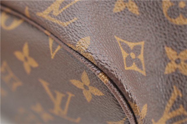Authentic Louis Vuitton Monogram Neverfull MM Shoulder Tote Bag M40156 LV 4893F
