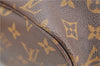 Authentic Louis Vuitton Monogram Neverfull MM Shoulder Tote Bag M40156 LV 4893F