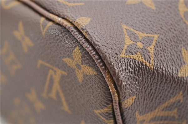 Authentic Louis Vuitton Monogram Neverfull MM Shoulder Tote Bag M40156 LV 4893F
