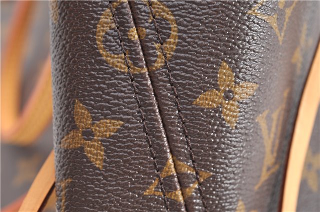 Authentic Louis Vuitton Monogram Neverfull MM Shoulder Tote Bag M40156 LV 4893F