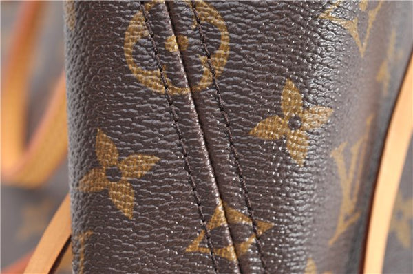 Authentic Louis Vuitton Monogram Neverfull MM Shoulder Tote Bag M40156 LV 4893F