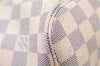 Authentic Louis Vuitton Damier Azur Neverfull MM Tote Bag N51107 LV 4988F