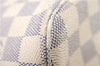 Authentic Louis Vuitton Damier Azur Neverfull MM Tote Bag N51107 LV 4988F