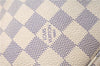 Authentic Louis Vuitton Damier Azur Neverfull MM Tote Bag N51107 LV 4988F