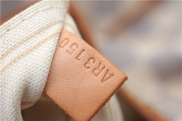 Authentic Louis Vuitton Damier Azur Neverfull MM Tote Bag N51107 LV 4988F