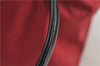 Authentic BURBERRY BLUE LABEL Shoulder Tote Bag Nylon Leather Red Beige 5378D